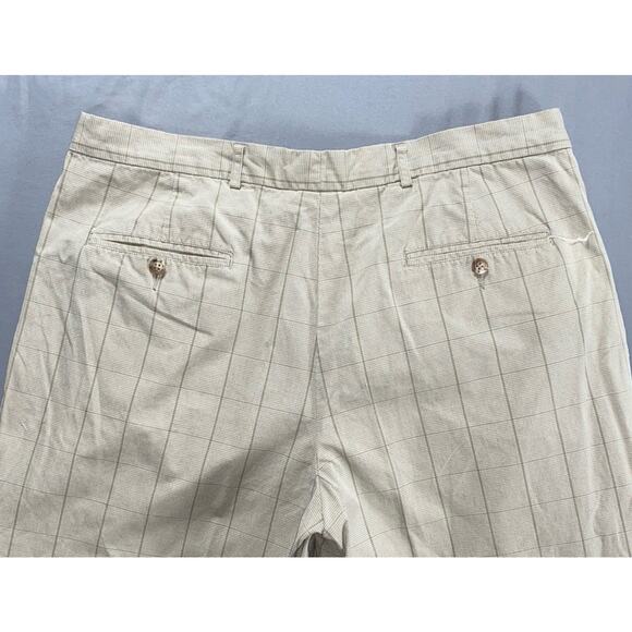 Abercrombie & Fitch Vintage Hong Kong Pleated Chino Pants. Houndstooth, 36X31. - Picture 11 of 11